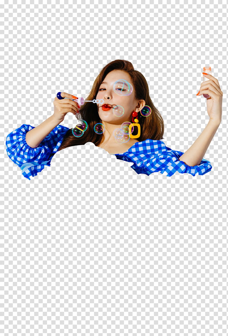 UPDATE RED VELVET SUMMER MAGIC  , female South Korean singer play with bubbles transparent background PNG clipart