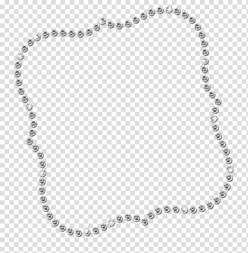 frame, silver and diamond studded necklace screenshot transparent background PNG clipart