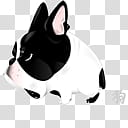 Chinese Zodiac icon set, dog, white and black French bulldog transparent background PNG clipart