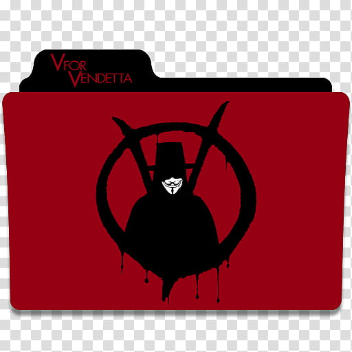 V for Vendetta Folder Icon, V for Vendetta transparent background PNG clipart