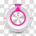 Girlz Love Icons , settings-alt, gray and pink control knob art transparent background PNG clipart