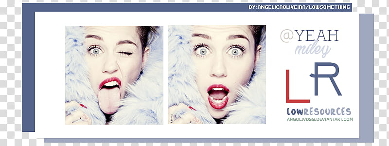 LOWRESOURCES@Yeah Miley ~by:AngOlivDsg transparent background PNG clipart