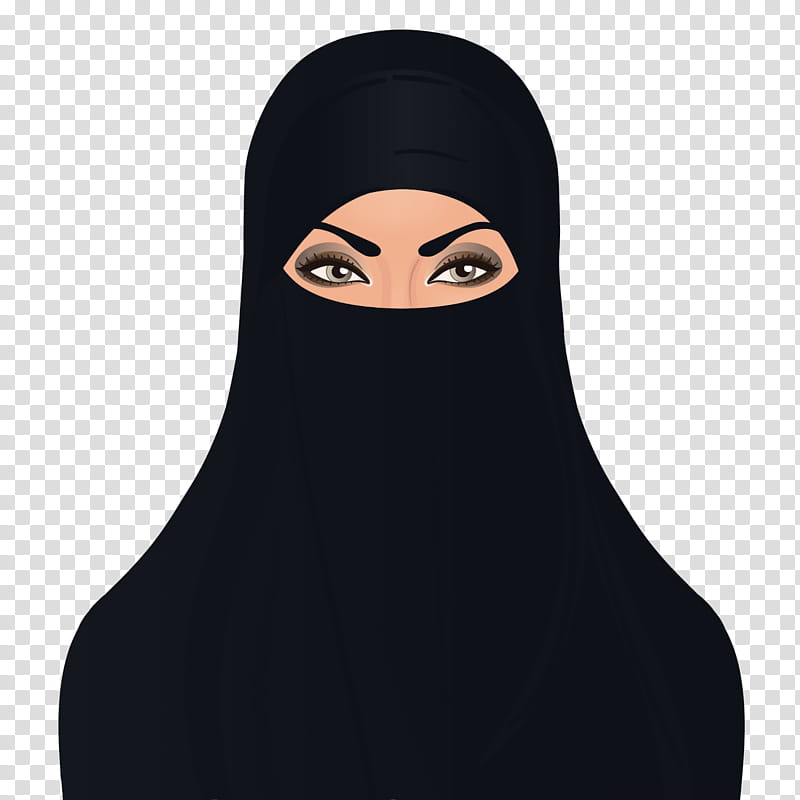 Vector Burqa Style Beautiful Arabic Muslim Woman In Burqa