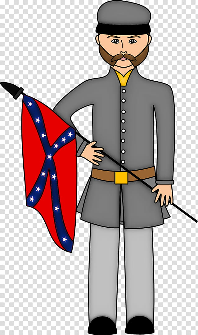 Soldier Silhouette, American Civil War, Confederate States Of America, American Revolutionary War, Confederate States Army, Cartoon, Uniform transparent background PNG clipart