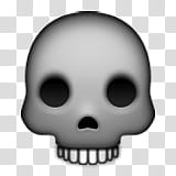 skull emoji transparent background PNG clipart