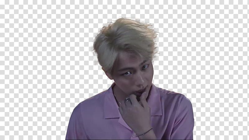 BTS Fire MV Teaser  s, man wearing pink polo shirt transparent background PNG clipart