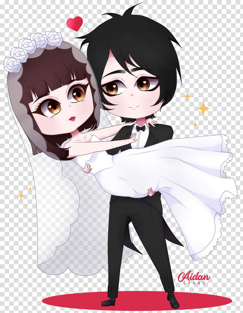 Patrick y Nao / Just Married transparent background PNG clipart