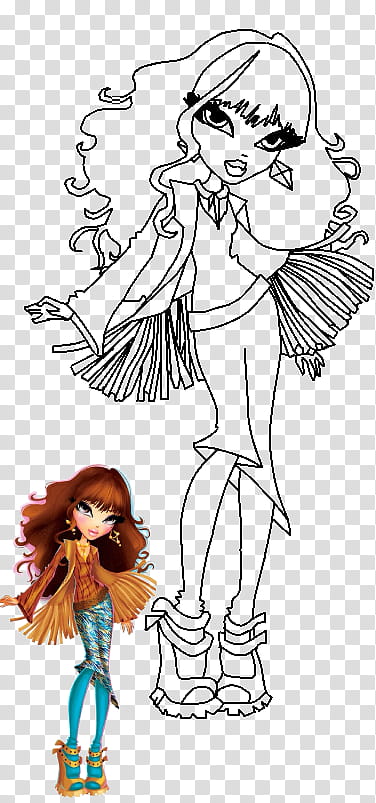 Yasmin Coloring Page transparent background PNG clipart