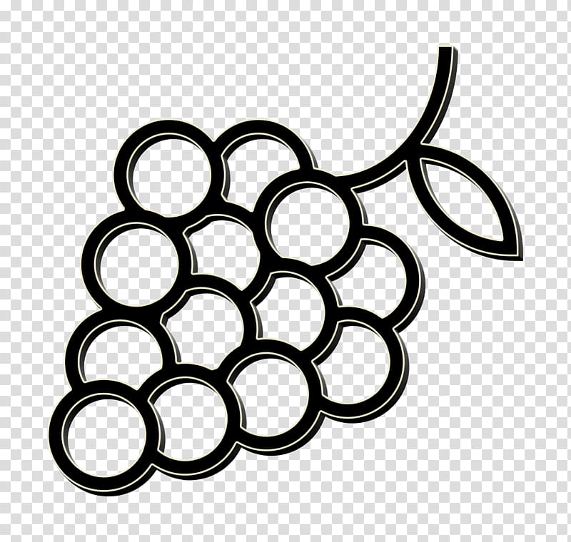 Grapes icon Grape icon Gastronomy icon, Circle, Coloring Book, Metal transparent background PNG clipart