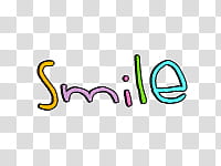 Smile, smile text transparent background PNG clipart