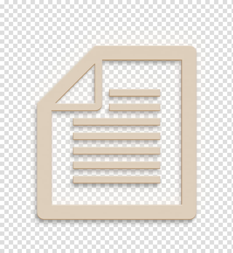 document icon file icon filetype icon, Paper Icon, Sheet Icon, Beige, Paper Product, Rectangle transparent background PNG clipart