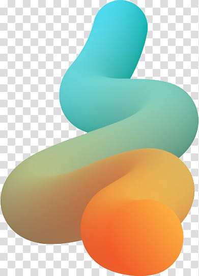 Waves  s, teal and orange tube illustration transparent background PNG clipart