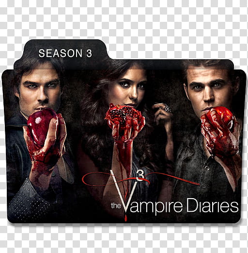The Vampire Diaries Serie Folders, The Vampire Diaries Season  folder icon transparent background PNG clipart