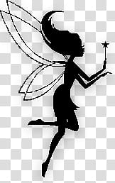 Fairy Silueta transparent background PNG clipart