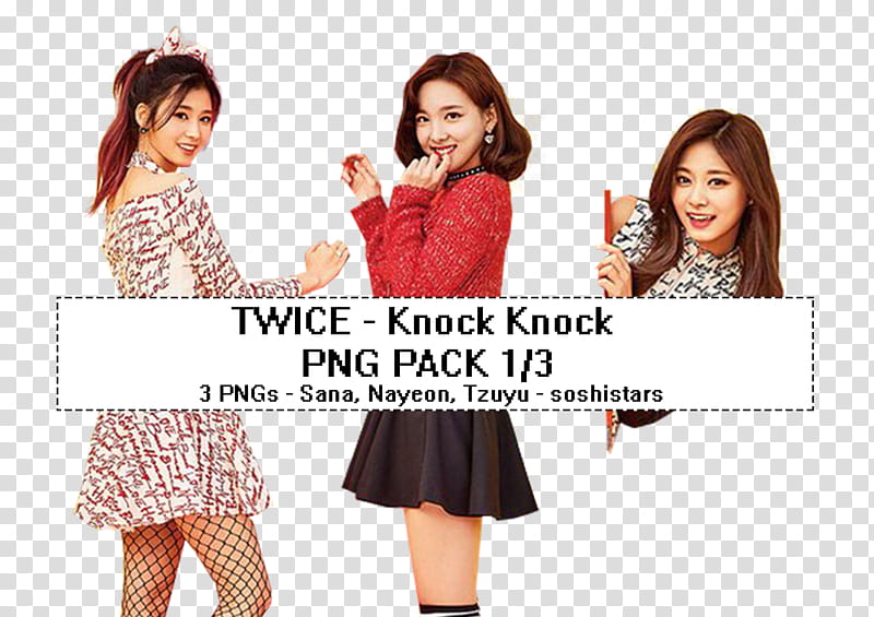 TWICE Knock Knock Sana Nayeon Tzuyu transparent background PNG clipart