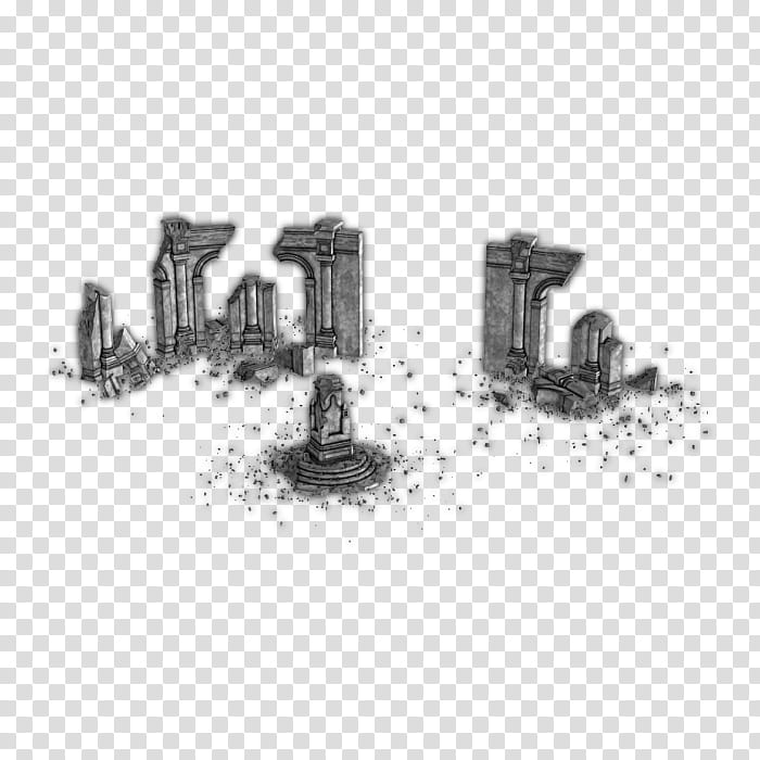 RPG Map Elements , grey ruins illustration transparent background PNG clipart
