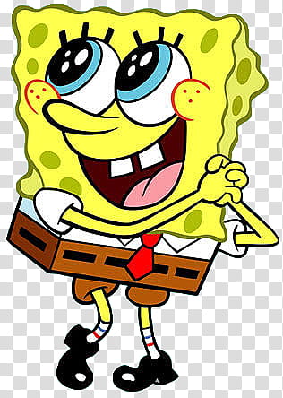 Bob Esponja, smiling Spongebob Squarepants illustration transparent background PNG clipart