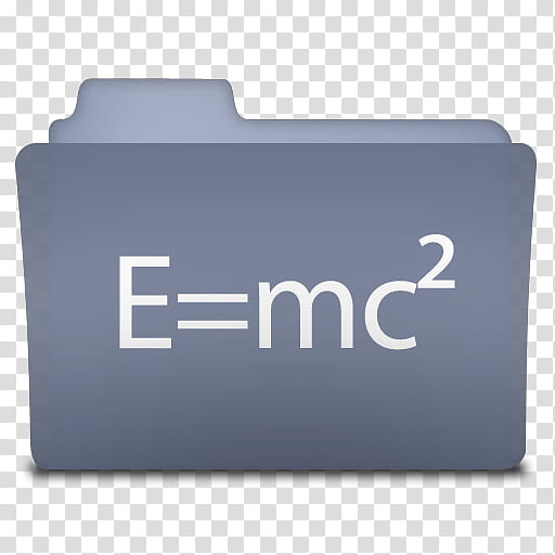 blue take two volume , E=mc square file folder transparent background PNG clipart