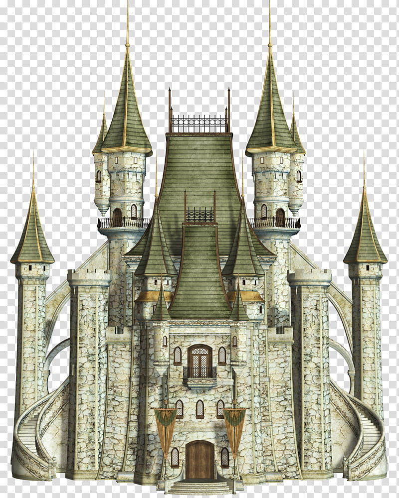 Fantasy Castle , white castle transparent background PNG clipart