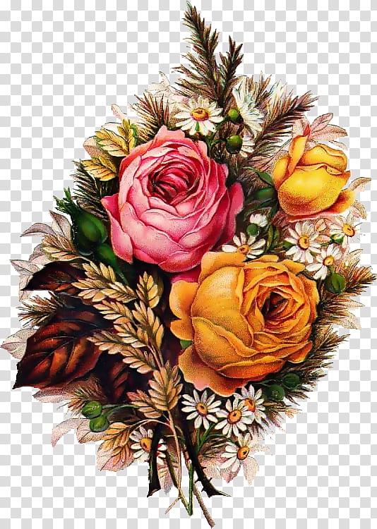 Bouquet Of Flowers Drawing, Victorian Era, Floral Design, Flower Bouquet, Painting, Rose, Garden Roses, Cut Flowers transparent background PNG clipart