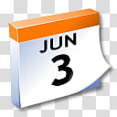 WinXP ICal, June  calendar illustration transparent background PNG clipart