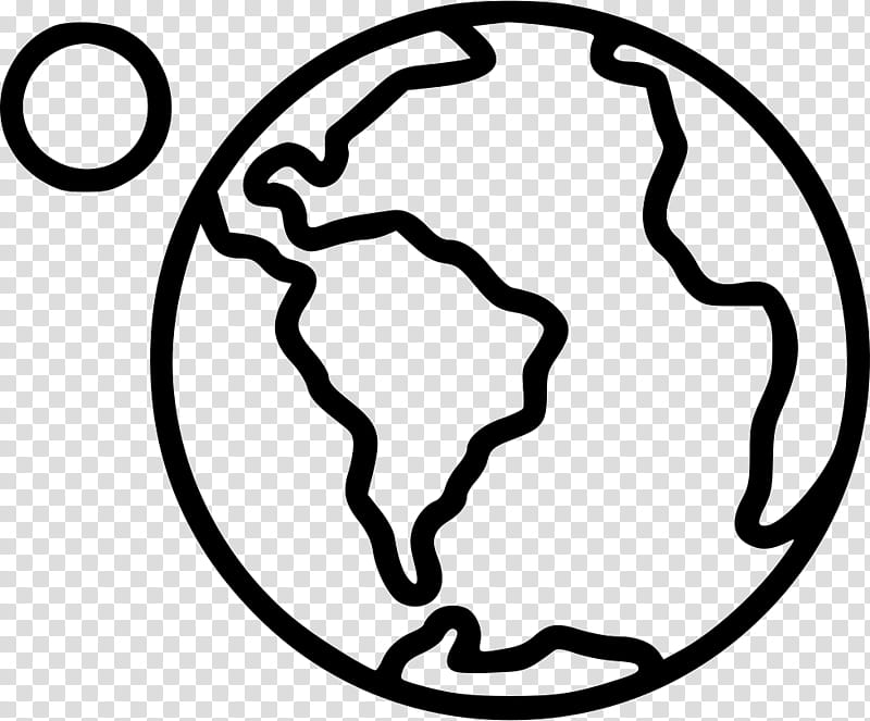 earth cartoon black and white