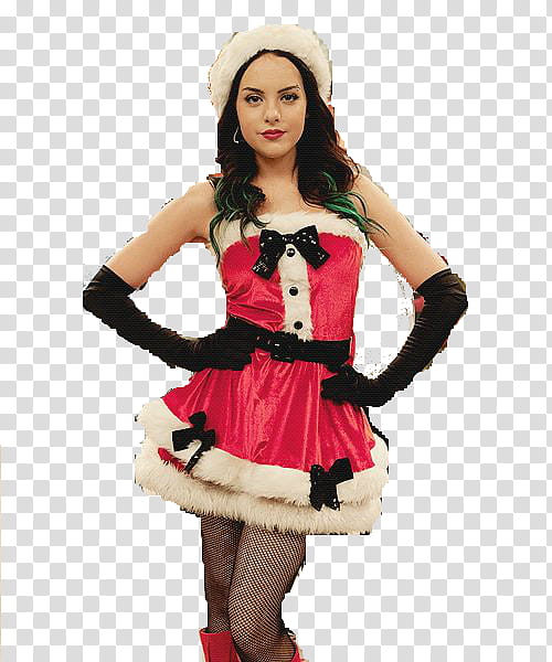 Christmas Santa, Elizabeth Gillies, Victorious, Santa Baby, Victorious Music From The Hit Tv Show, Christmas Day, Drawing, Actor transparent background PNG clipart