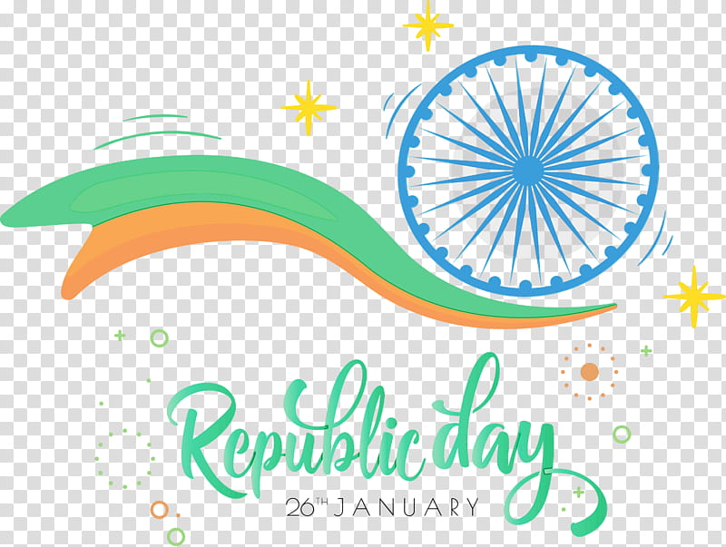 logo font, Happy India Republic Day, 26 January, Watercolor, Paint, Wet Ink transparent background PNG clipart