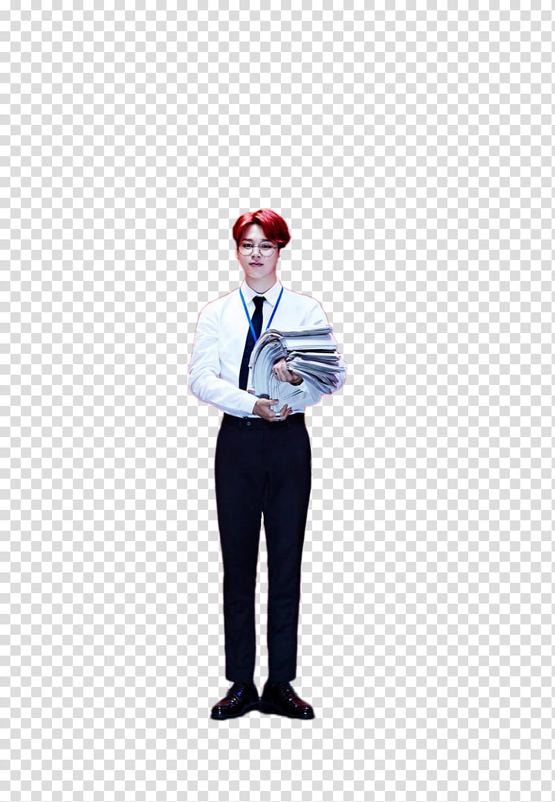 Dope Jimin x, man carrying papers transparent background PNG clipart