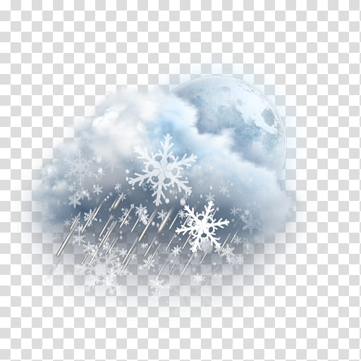 The REALLY BIG Weather Icon Collection, mostly-cloudy-wintry-mix-night transparent background PNG clipart