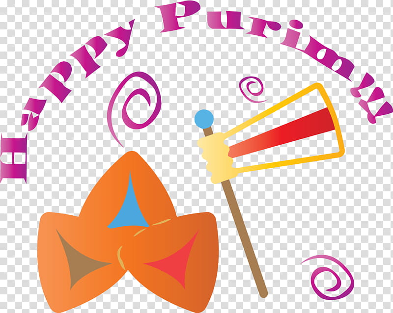 Purim Jewish Holiday, Pink, Line transparent background PNG clipart