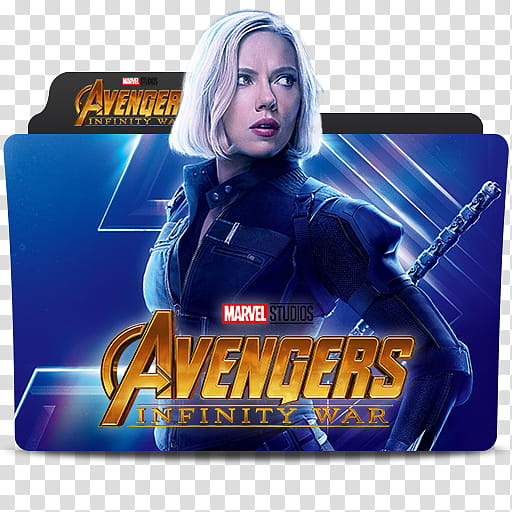 MARVEL MCU Avengers Infinity War Folder Icon , avengersinfinitywar-blackwidow transparent background PNG clipart
