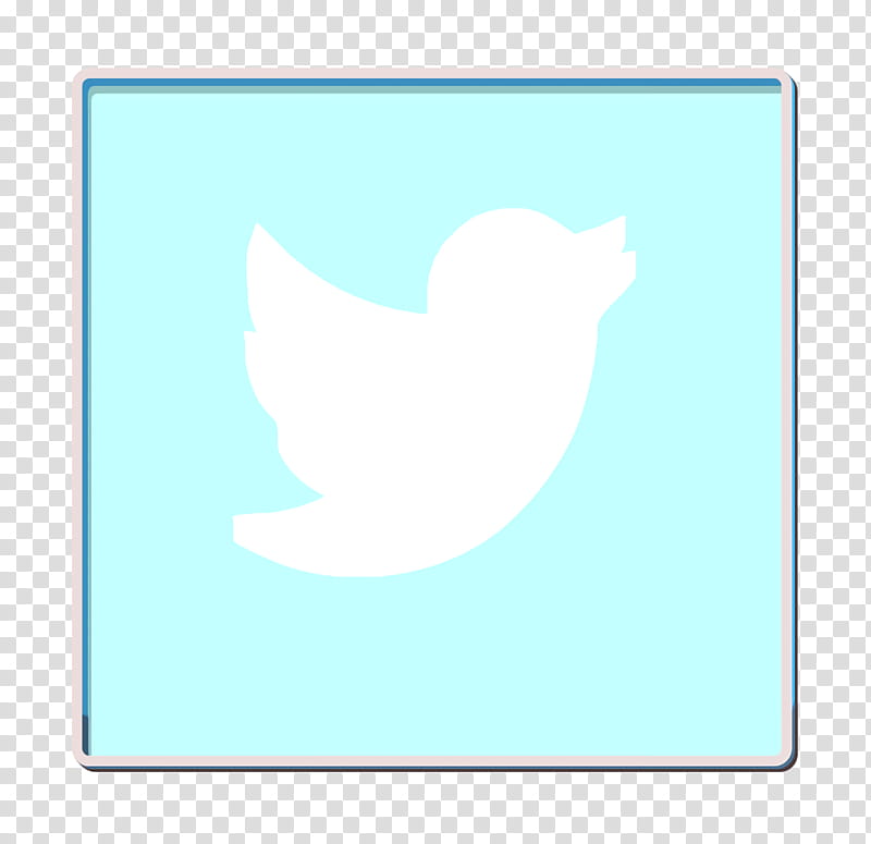 animal icon bird icon communication icon, Marketing Icon, Media Icon, Social Icon, Tweet Icon, Twitter Icon, Aqua, Text transparent background PNG clipart