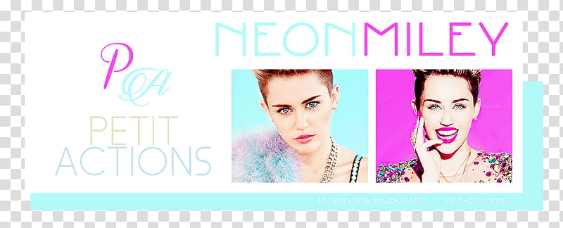 PETITACTIONS@Neon Miley ~by:AngOlivDsg transparent background PNG clipart