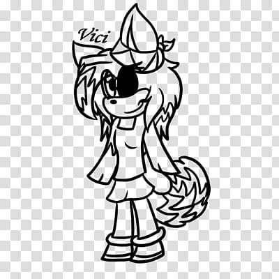 Commission, Chibi Kenna (Lineart) transparent background PNG clipart