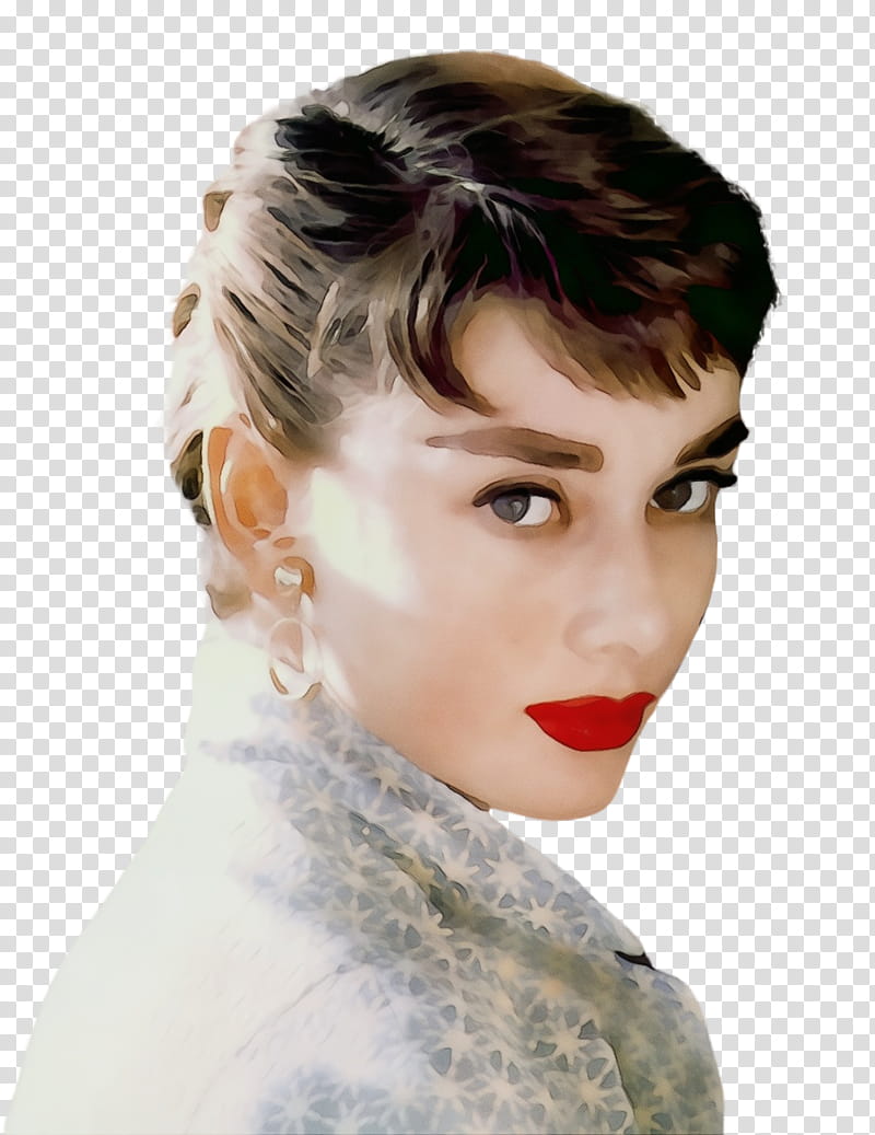 Face, Audrey Hepburn, Poster, Portrait, Film, Painting, Funny Face, Hair transparent background PNG clipart