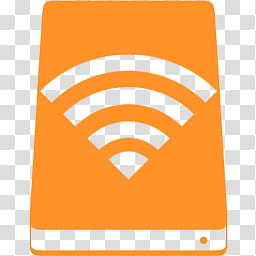 MetroID Icons, orange wifi icon transparent background PNG clipart