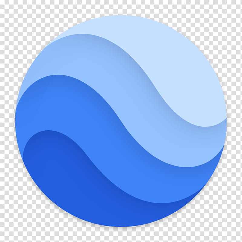 Clay OS  A macOS Icon, Google Earth, blue wave transparent background PNG clipart