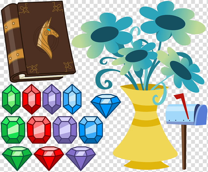 MLP Resource Clutter , assorted-color gemstones transparent background PNG clipart