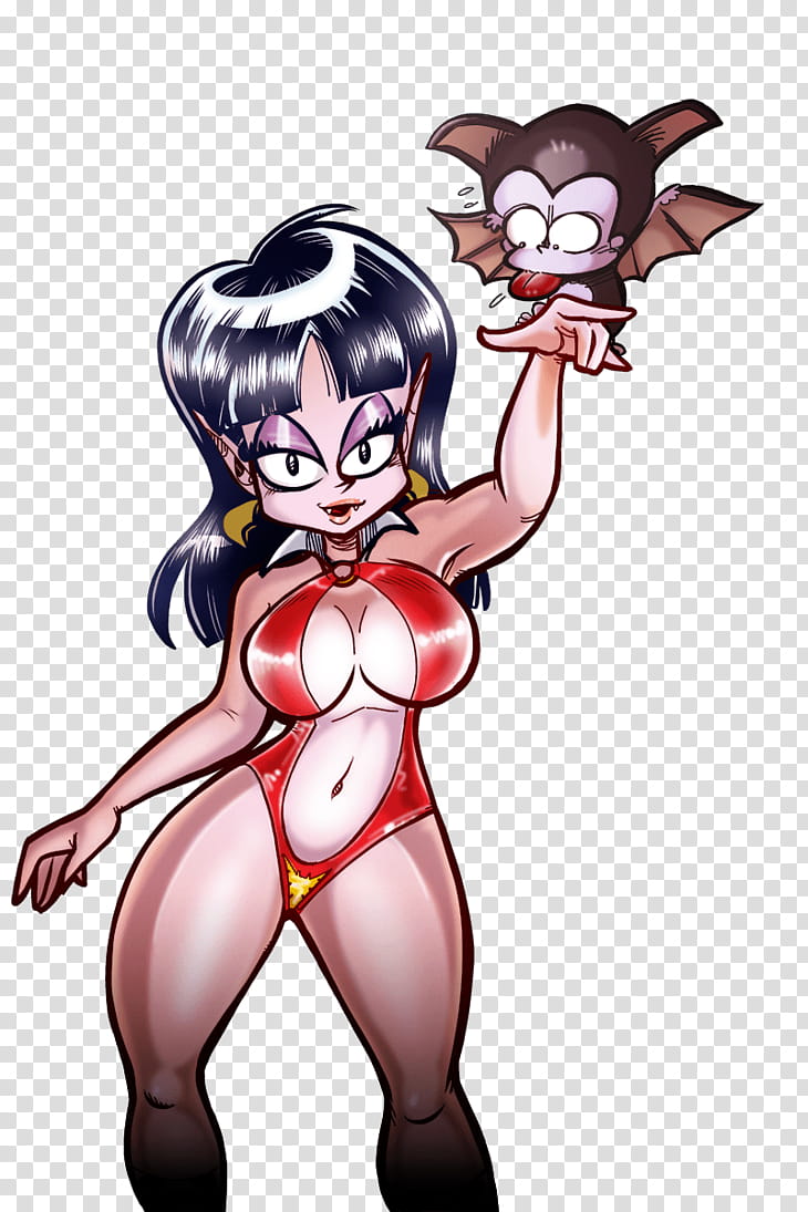 Alice-Vampirella, woman and bat illustration transparent background PNG clipart