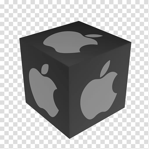 Apple Cube Powder , black icon transparent background PNG clipart