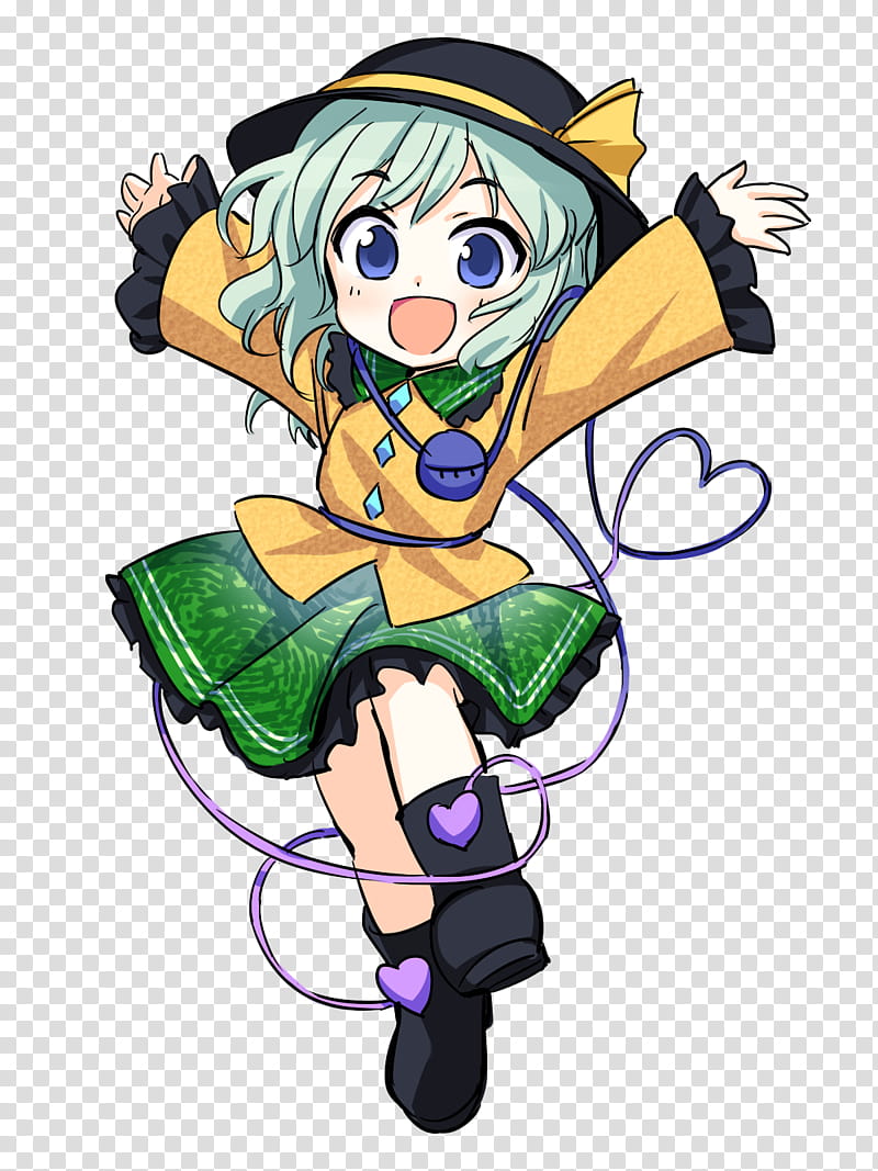 Touhou Genso Rondo Koishi Ballot Artwork transparent background PNG clipart