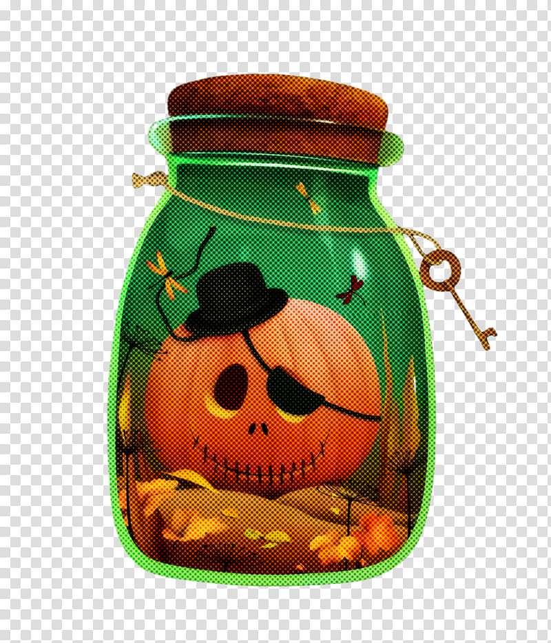 Orange, Mason Jar, Green, Water Bottle, Pumpkin, Home Accessories, Drinkware, Smile transparent background PNG clipart