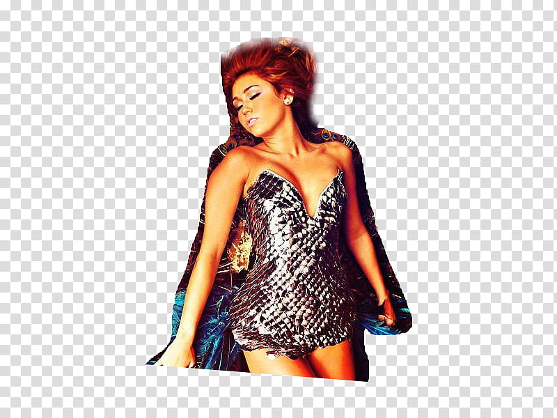 MiLeY CyRus con bordes transparent background PNG clipart