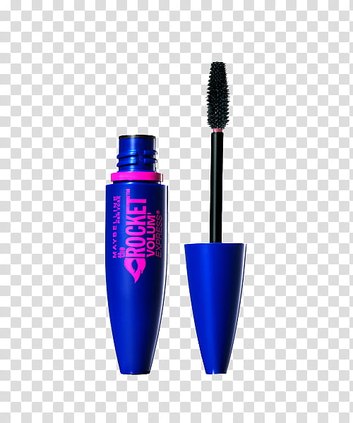 Cartoon Rocket, Maybelline Volum Express The Colossal Mascara, Maybelline Lash Sensational Washable Mascara, Maybelline The Colossal, Cosmetics, Electric Blue transparent background PNG clipart