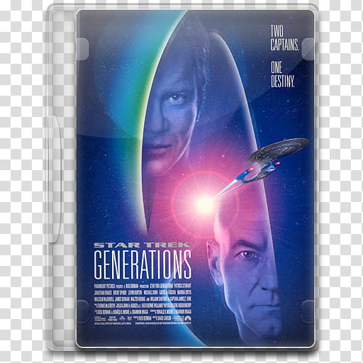 Movie Icon , Star Trek, Generations, Generations DVD case transparent background PNG clipart