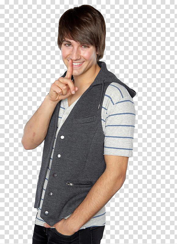 James Maslow HQ, man in gray down vest transparent background PNG clipart