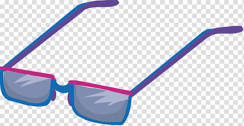 Cartoon Sunglasses, Goggles, Line, Meter, Eyewear, Personal Protective Equipment, Blue, Vision Care transparent background PNG clipart