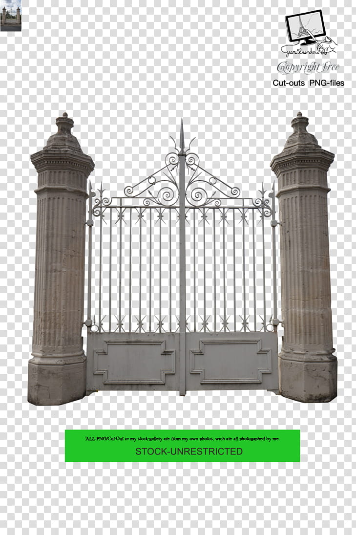 watchers , closed metal gate transparent background PNG clipart