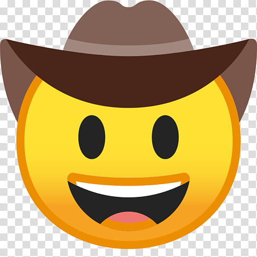Happy Face Emoji, Cowboy, Cowboy Hat, Cowboy Hat Hat, Cowboy Boot, Smiley, Emoji Domain, Emoticon transparent background PNG clipart